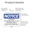 Signmission Attention The Wading Pool Is For Children, 10 in W x Rectangle, Aluminum OS-2PACK-NS-A-710-L-10223 - alternate 4